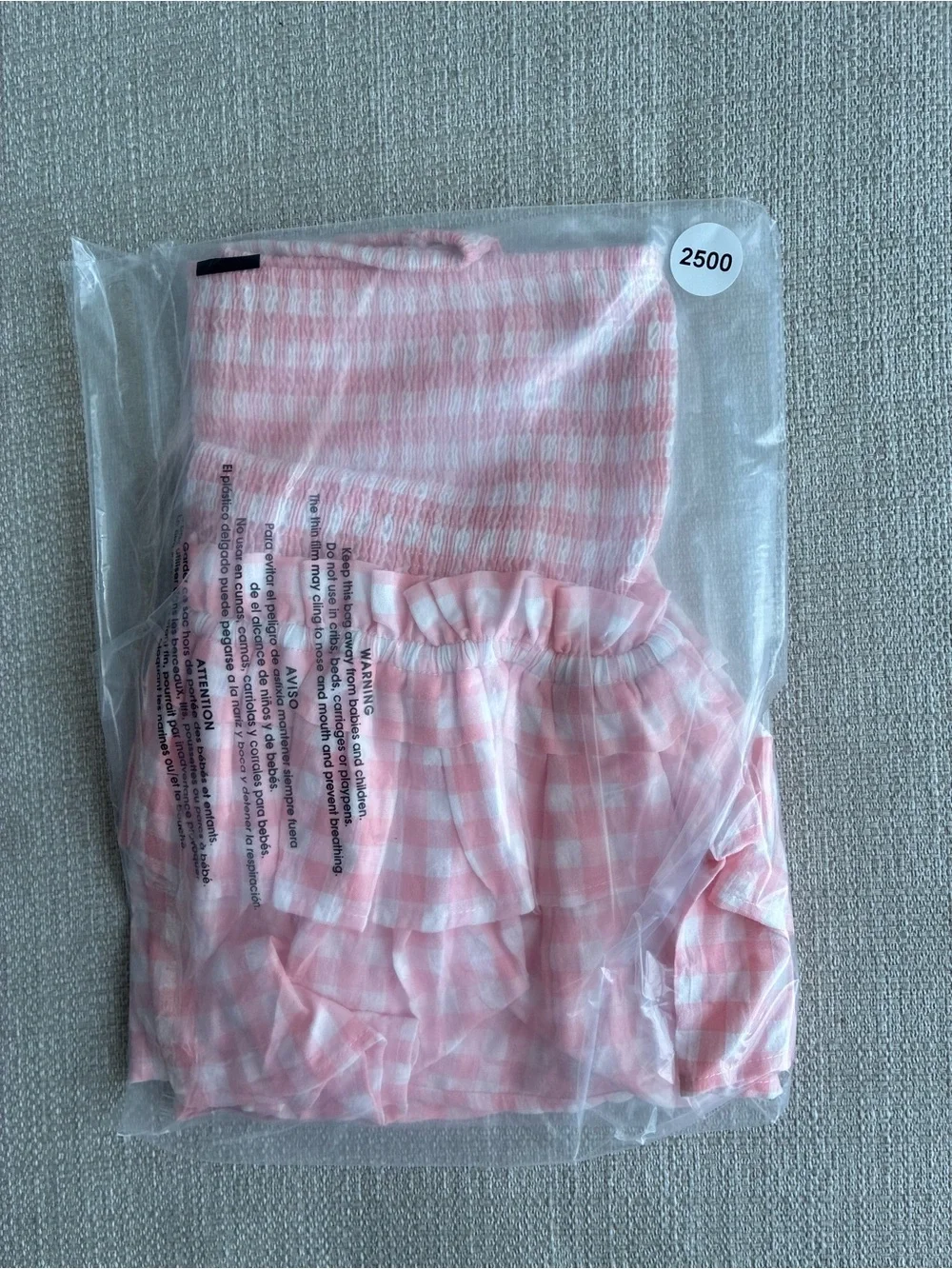Cake For Dinner Skirt Size XXS Pink White Smocked Ruffle Skirt Mini